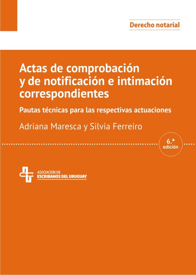 imagen de Actas de comprobación y de notificación e intimación correspondientes