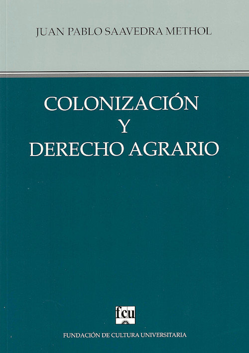 imagen de Colonización y derecho agrario